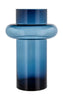 Lyngby Glas Tube Vase H: 40 Cm, Mørkeblå