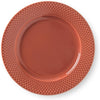 Lyngby Rhombe Plate Terracotta, 23cm