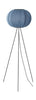 Made By Hand Knit Wit 45 Round Floor Lamp High, Blue Stone