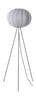 Made By Hand Knit Wit 45 Round Floor Lamp High, Silver