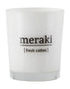 Meraki Duftlys H6,7 cm, Fresh Cotton