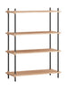 Moebe Shelving System S.115.1.A, Oak/Black