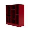 Montana Compile Decorative Shelf With 7 Cm Plinth, Beetroot Red