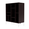 Montana Compile Decorative Shelf With Legs, Balsamic/Snow White