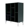 Montana Compile Decorative Shelf With Legs, Black Jade/Matt Chrome