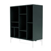 Montana Compile Decorative Shelf With Legs, Black Jade/Snow White