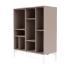 Montana Compile Decorative Shelf With Legs, Mushroom Brown/Snow White