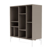 Montana Compile Decorative Shelf With Legs, Truffle/Snow White