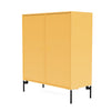 Montana Cover Cabinet With Legs, Acacia/Black