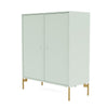 Montana Cover Cabinet With Legs, Mist/Brass