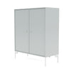 Montana Cover Cabinet With Legs, Oyster/Snow White