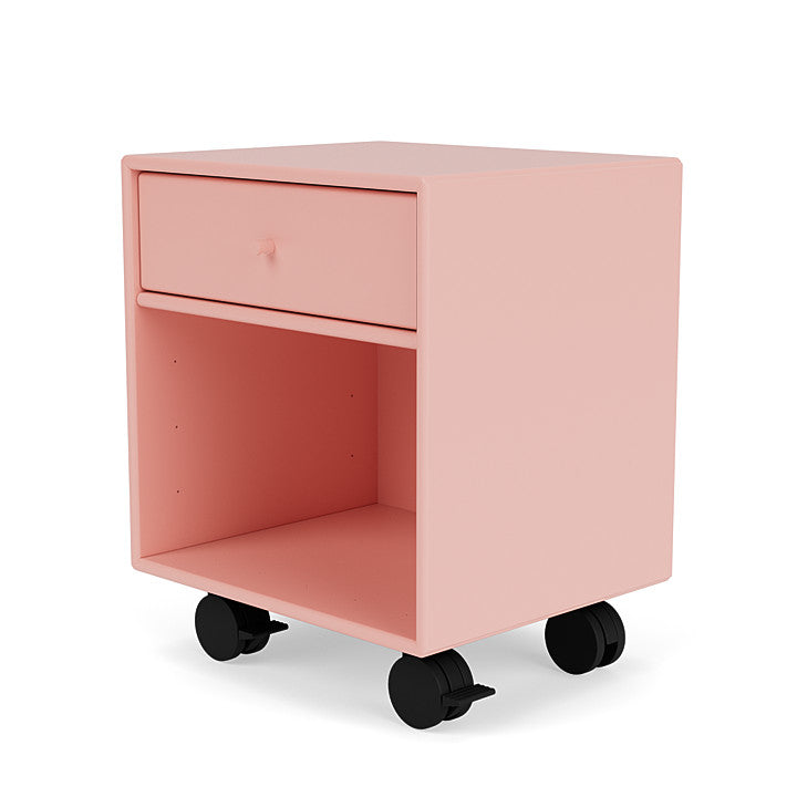 Montana Dream Nightstand With Castors, Ruby