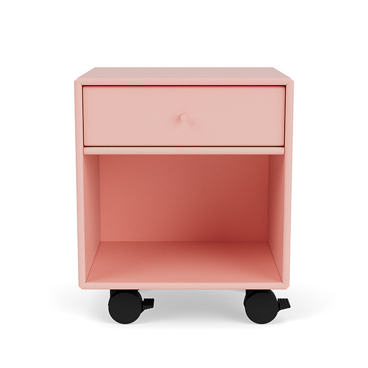 Montana Dream Nightstand With Castors, Ruby