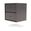 Montana Drift Drawer Module With Suspension Rail, Coffee Brown