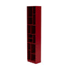 Montana Loom High Bookcase With 7 Cm Plinth, Beetroot Red