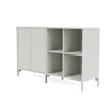 Montana Pair Classic Sideboard With Legs, Nordic/Matt Chrome