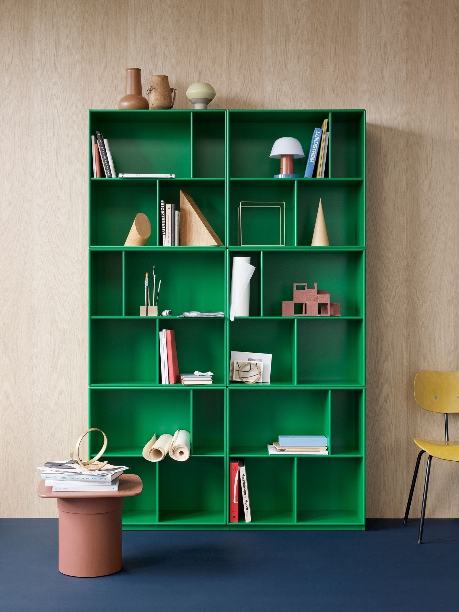 [product_category]-Montana Read Spacious Bookshelf With Suspension Rail, Pine Green-Montana Furniture-5714322268011-0000READ-136-04-MON-5