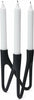Morsø Roots Candle Holder Black, 16,5cm