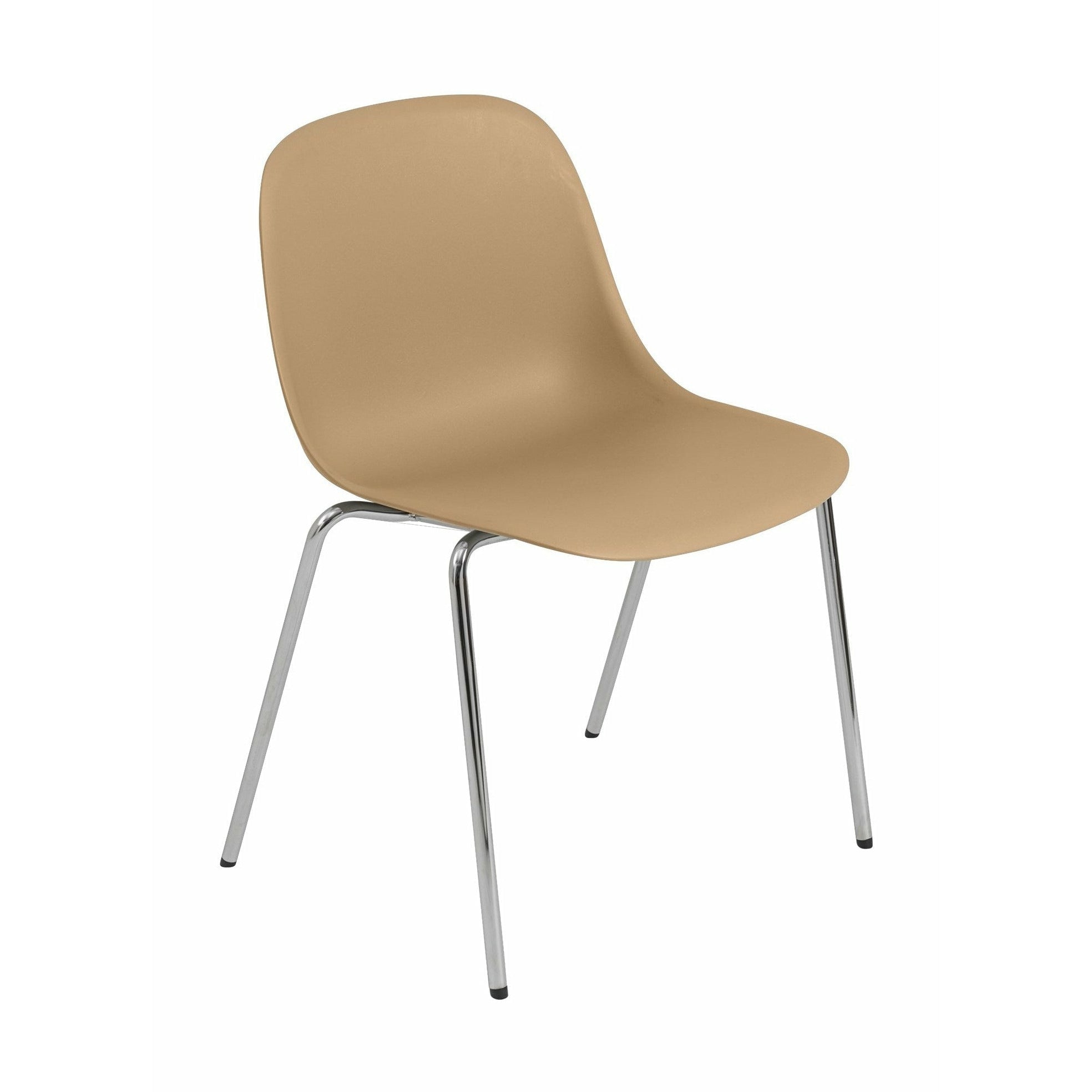 [product_category]-Muuto Fiber Side Chair Made Of Recycled Plastic A Base, Ochre/Chrome-Muuto-5713298019009-59014-MUU-1