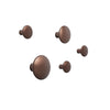 Muuto The Dots Knage Set af 5 Metal, Umber