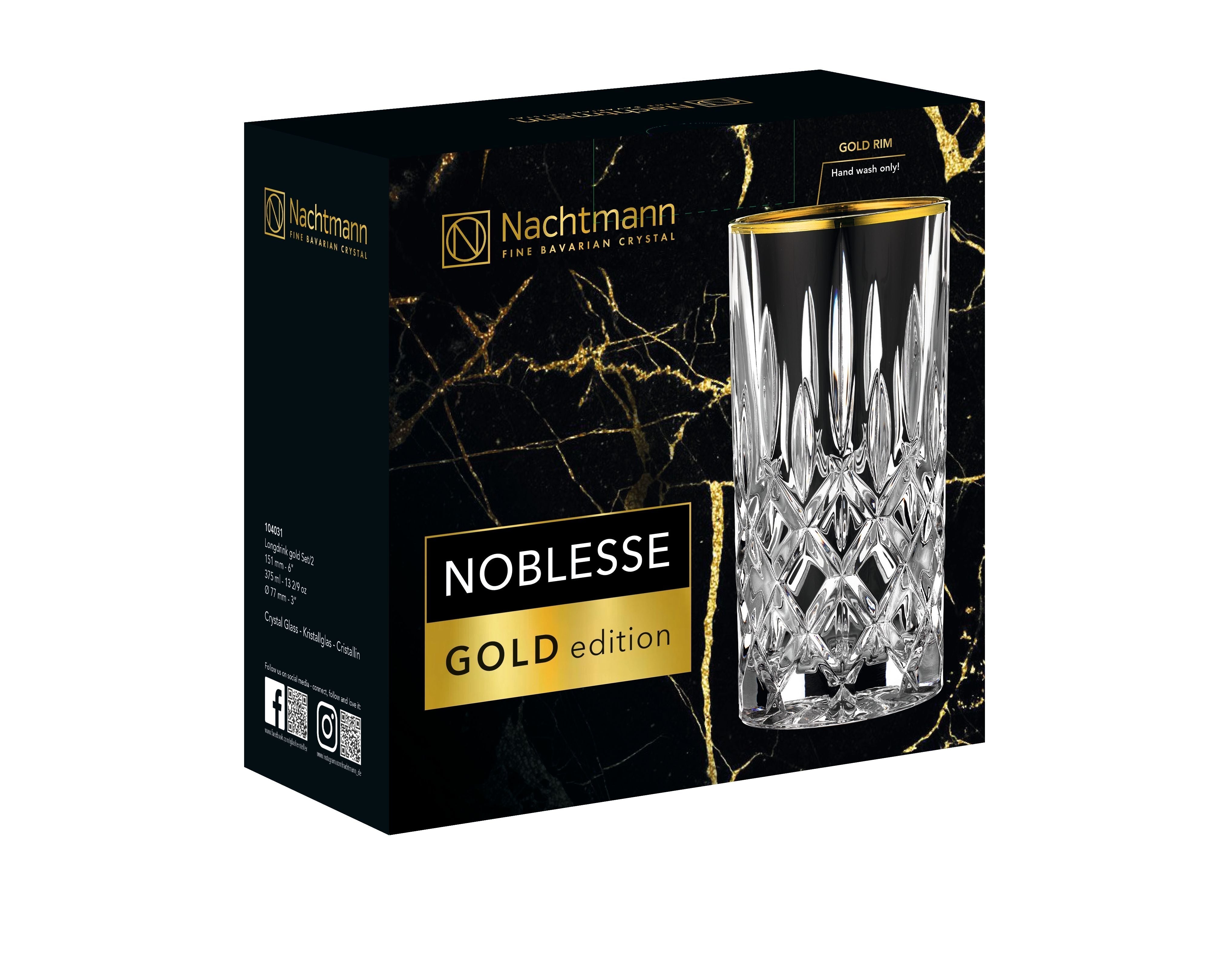 [product_category]-Nachtmann Noblesse Gold Long Drink Glass 375 Ml, Set Of 2-Nachtmann-4003762292566-104031-NAC-3