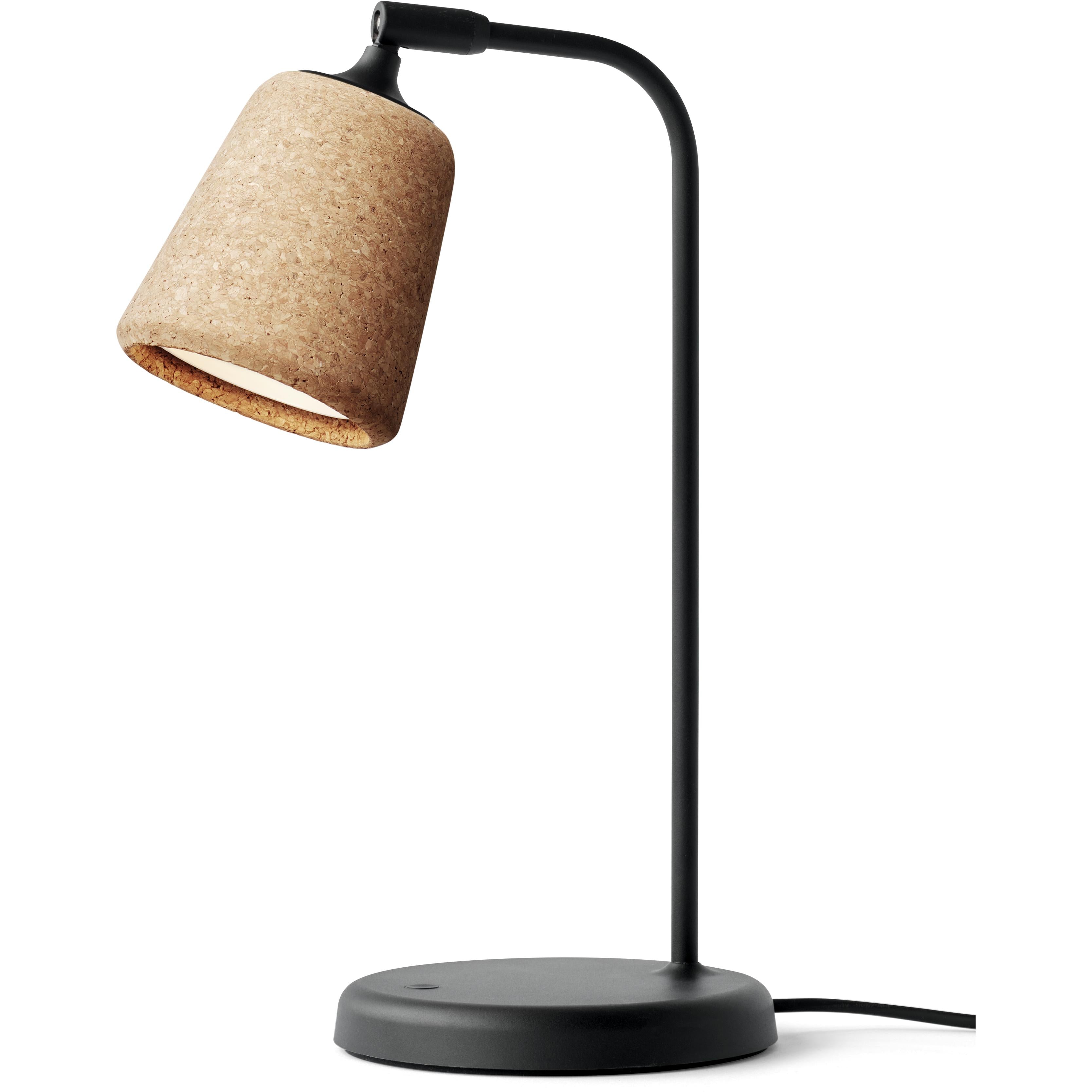 New Works Material Bordlampe, Naturkork