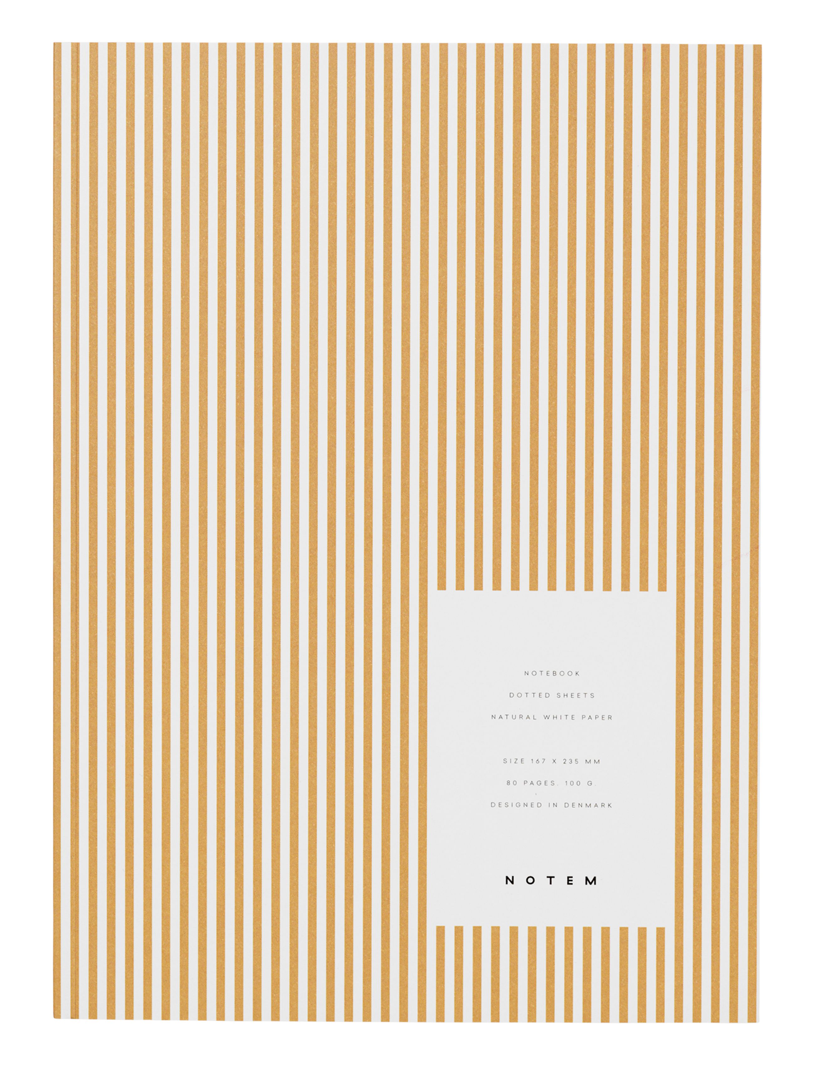 [product_category]-Notem Studio Vita Notebook Medium, Ochre Lines-Notem Studio-5713990000312-0101010-NOT-1