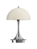 Panthella 160 bærbar bordlampe, krom opal beige