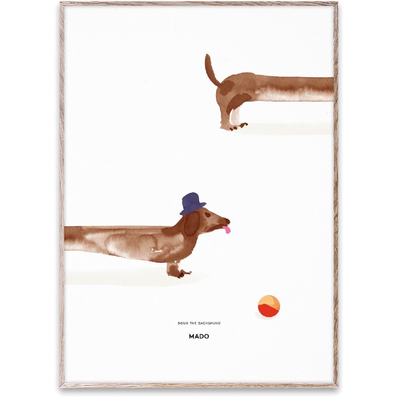 [product_category]-Paper Collective Doug The Dachshund Poster, 50x70 Cm-Paper Collective-5713450005666-M1127-PAP-1