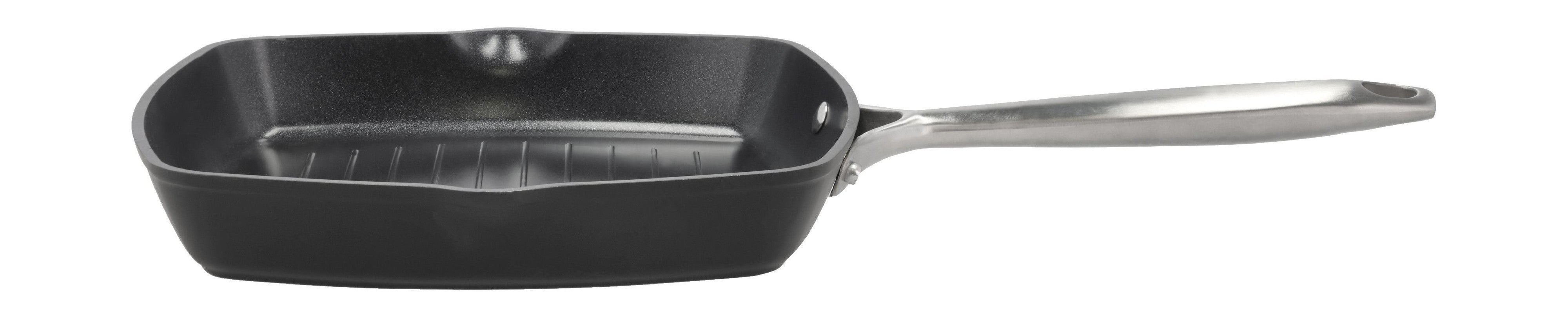 Pillivuyt gourmet travo grill pan keramisk ikke stick 24x24 cm sort