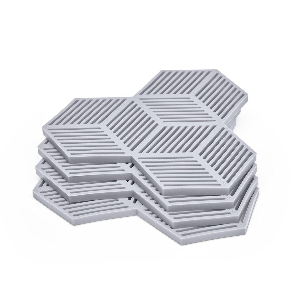 [product_category]-Puik Sico Coaster Set Of 4, Grey-Puik-8719189001600-SIG-10044-PUI-3