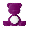 Qeeboo Teddy Girl Led Rechargeable Table Lamp Velvet Finish, Purple