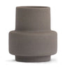 Ro Collection Hurricane Ceramic Vase Lille, Dark Stone