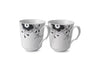 Royal Copenhagen Black Fluted Mega Mug 2pcs 37cl