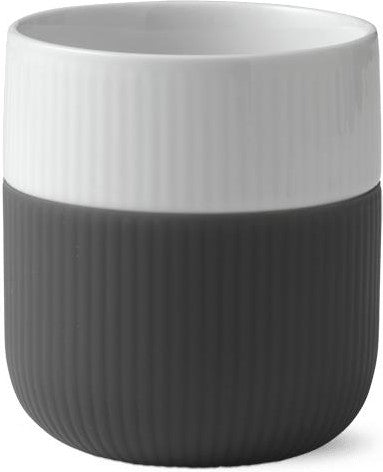 [product_category]-Royal Copenhagen Fluted Contrast Mug Anthracite, 33cl-Royal Copenhagen-5705140193586-1017519-ROY-1