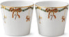 Royal Copenhagen Star Rifled Christmas Serving Shop 30cl, 2pc.
