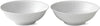 Royal Copenhagen Hvite riflede boller 35cl, 2pc.