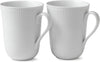Royal Copenhagen White Rifled Mug 33Cl, 2pc.