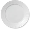 Royal Copenhagen Hvit riflet plate, 27 cm