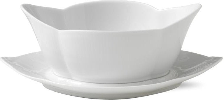 [product_category]-Royal Copenhagen White Fluted Sauce Boat, 55cl-Royal Copenhagen-5705140683230-1017398-ROY-1