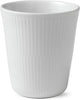 Royal Copenhagen Hvit riflet termokopp, 29 CL