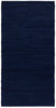 Rug Solid Cotton Tæppe Deep Ocean Blue, 75 x 300 cm