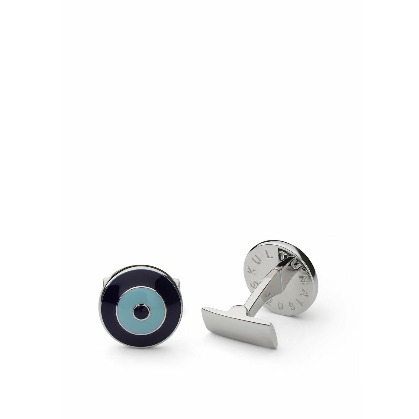 [product_category]-Skultuna Bomber V,2 Cufflink ø1,55 Cm, Blue/Light Blue-Skultuna-7340037804299-936-B-LB-SKU-1