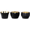 Skultuna Kin Tealight Holder Set Of 3, Black