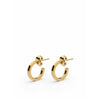 Skultuna Sb Earrings 316 L Steel Gold Plated, ø1,3 Cm