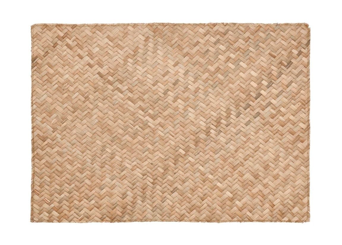 [product_category]-Södahl Herringbone Placemat 33x48 Cm, Natural Brown-Södahl-5722000246220-24622-SOD-1