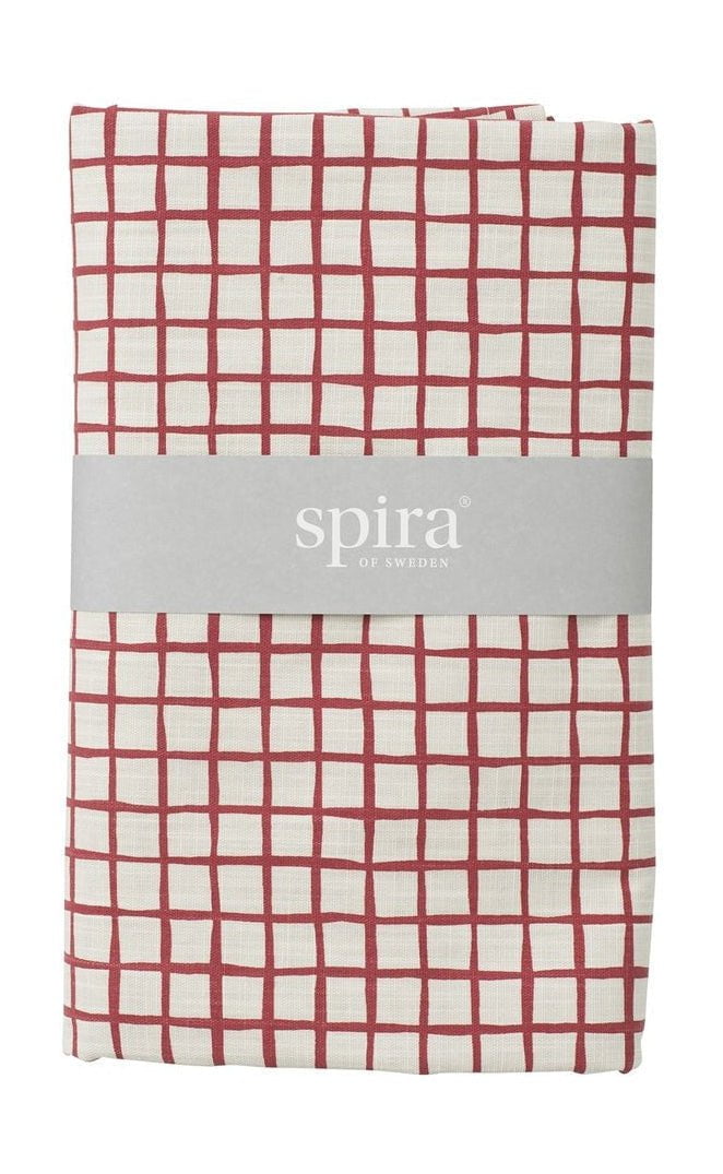 [product_category]-Spira Ruta Tablecloth, Red-Spira of Sweden-7333001017740-6312-SPI-1