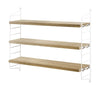 String Furniture String Pocket Wall Shelf, Oak/White