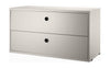 String Furniture String System Drawer Element 30x78x42 Cm, Beige