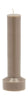 Villa Collection Hvils Pillar Candle ø 8 X 23 Cm, Taupe